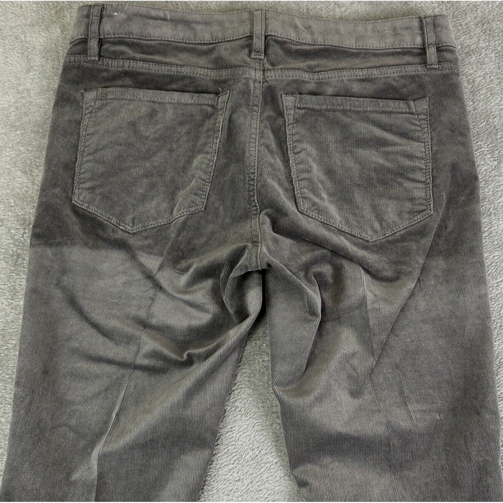 LOFT Womens 6 Gray Corduroy Curvy Skinny Stretch Pants Career Boho College Y2K - Picture 4 of 13